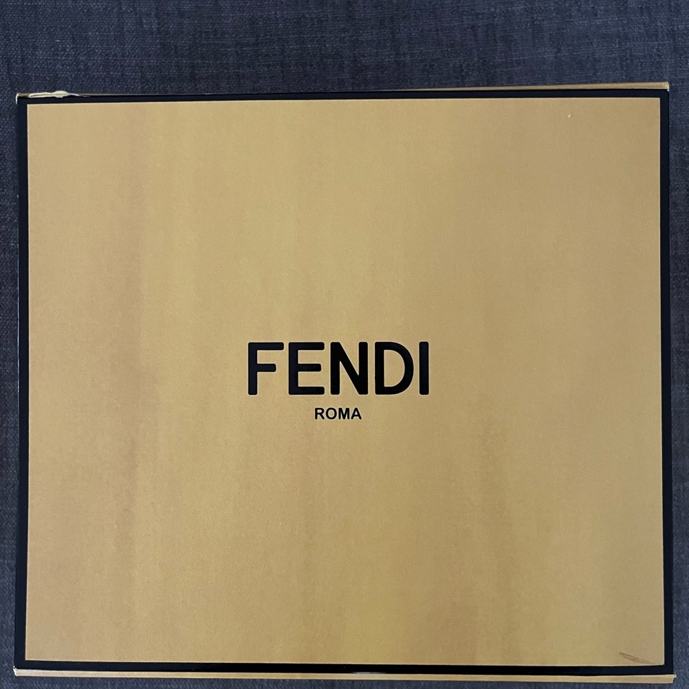 Fendi Gold Presentation Box 9.5x 8.5 , high 3.5 Gift Box